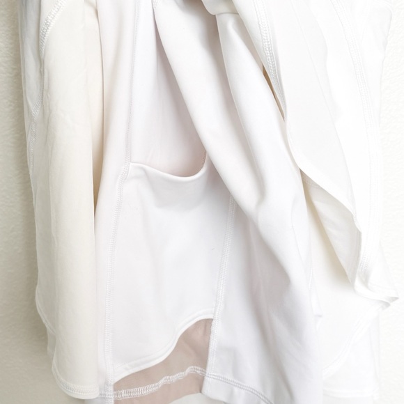 Lululemon White Court Crush Tennis Dress Size 8 Country Club Tennis Prep Sporty - Picture 8 of 13